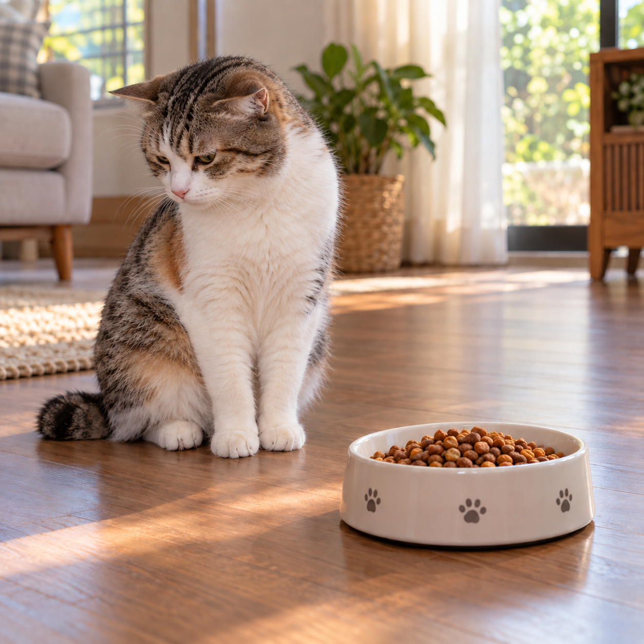 Kucing tak lalu makan